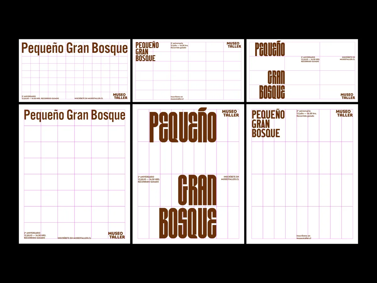 Sistema gráfico Pequeño Gran Bosque, Museo Taller